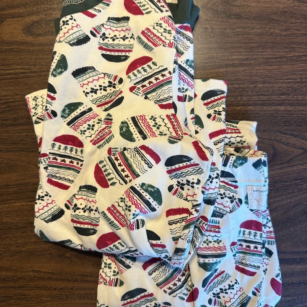 Festive Knit Pattern Pajama Set